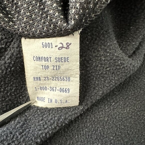 Zero Restriction Wind Stopper Pullover Black 1/4 Zip Vintage Medium - Picture 12 of 12